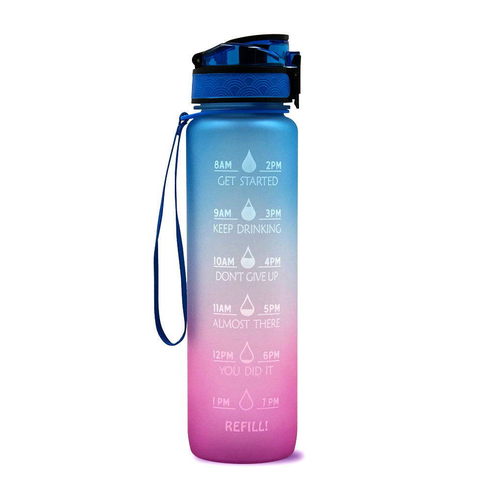 Tritan Motivational Time Marked Bottle