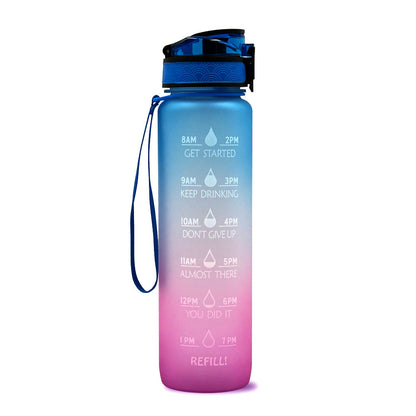 Tritan Motivational Time Marked Bottle
