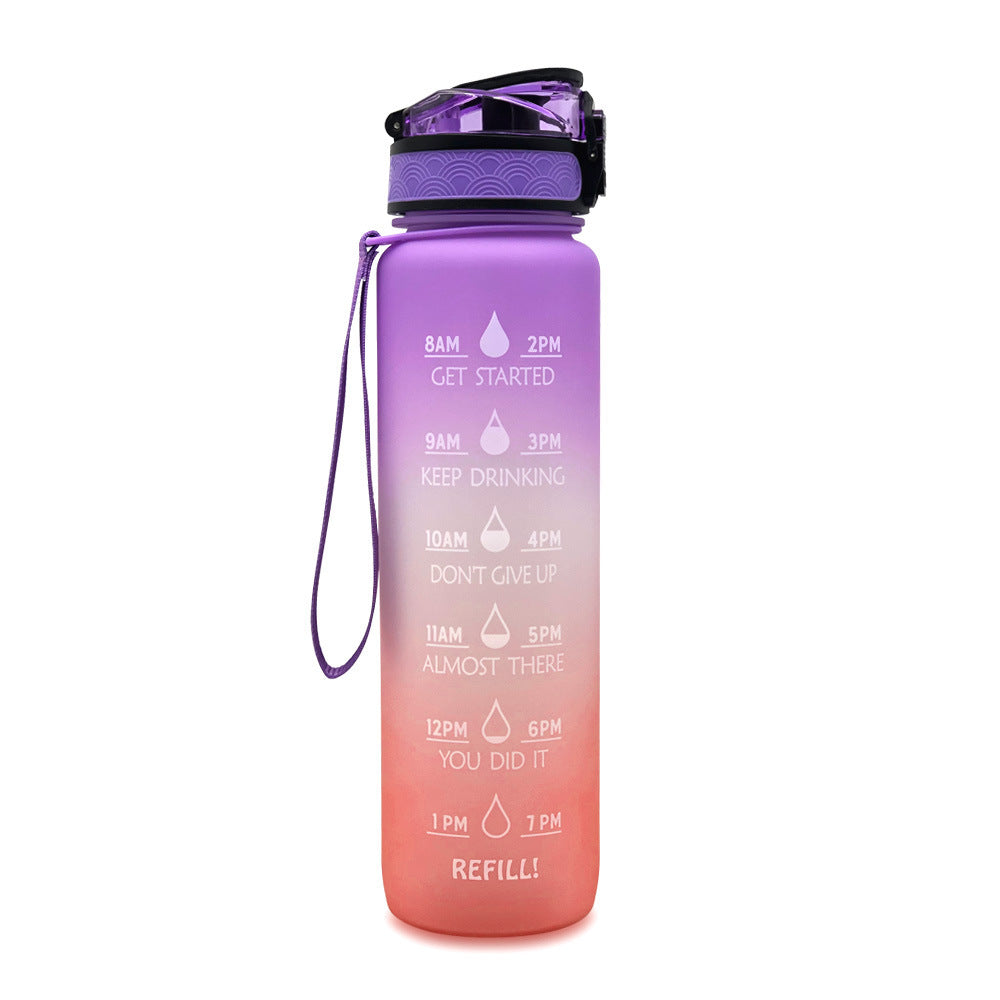 Tritan Motivational Time Marked Bottle