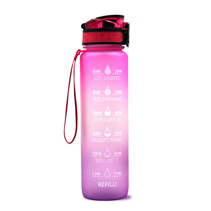 Tritan Motivational Time Marked Bottle