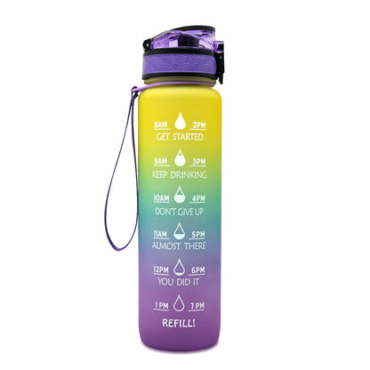 Tritan Motivational Time Marked Bottle