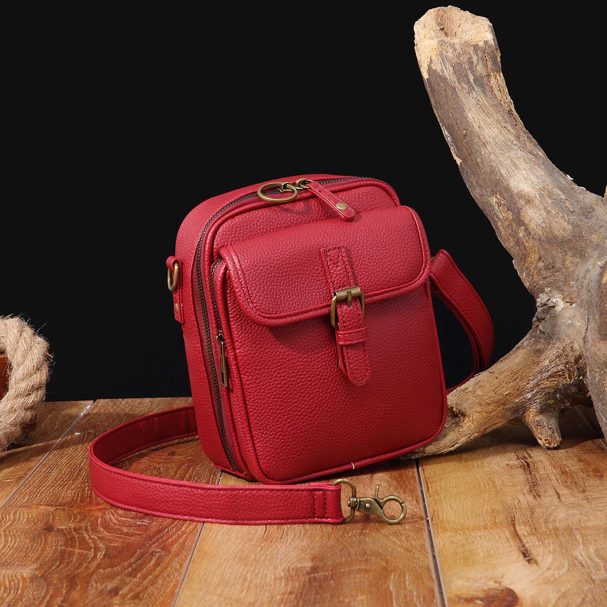 Vintage Large Capacity Messenger Backpack