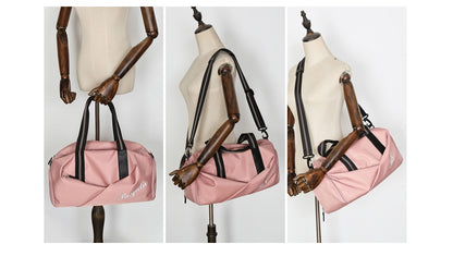 Sports gym bag women's wet and dry shoes