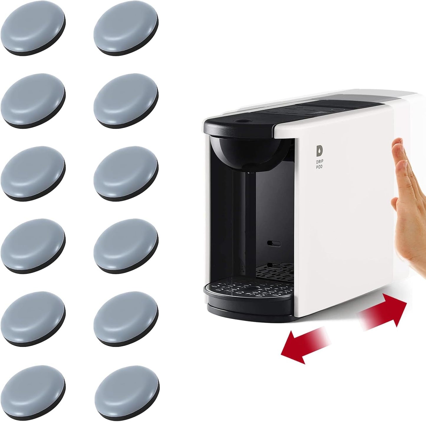 Effortless Mobility: Set of 12 Kitchen Appliance Sliders for Convenient Sliding and Storage