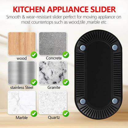 Effortless Mobility: Set of 12 Kitchen Appliance Sliders for Convenient Sliding and Storage