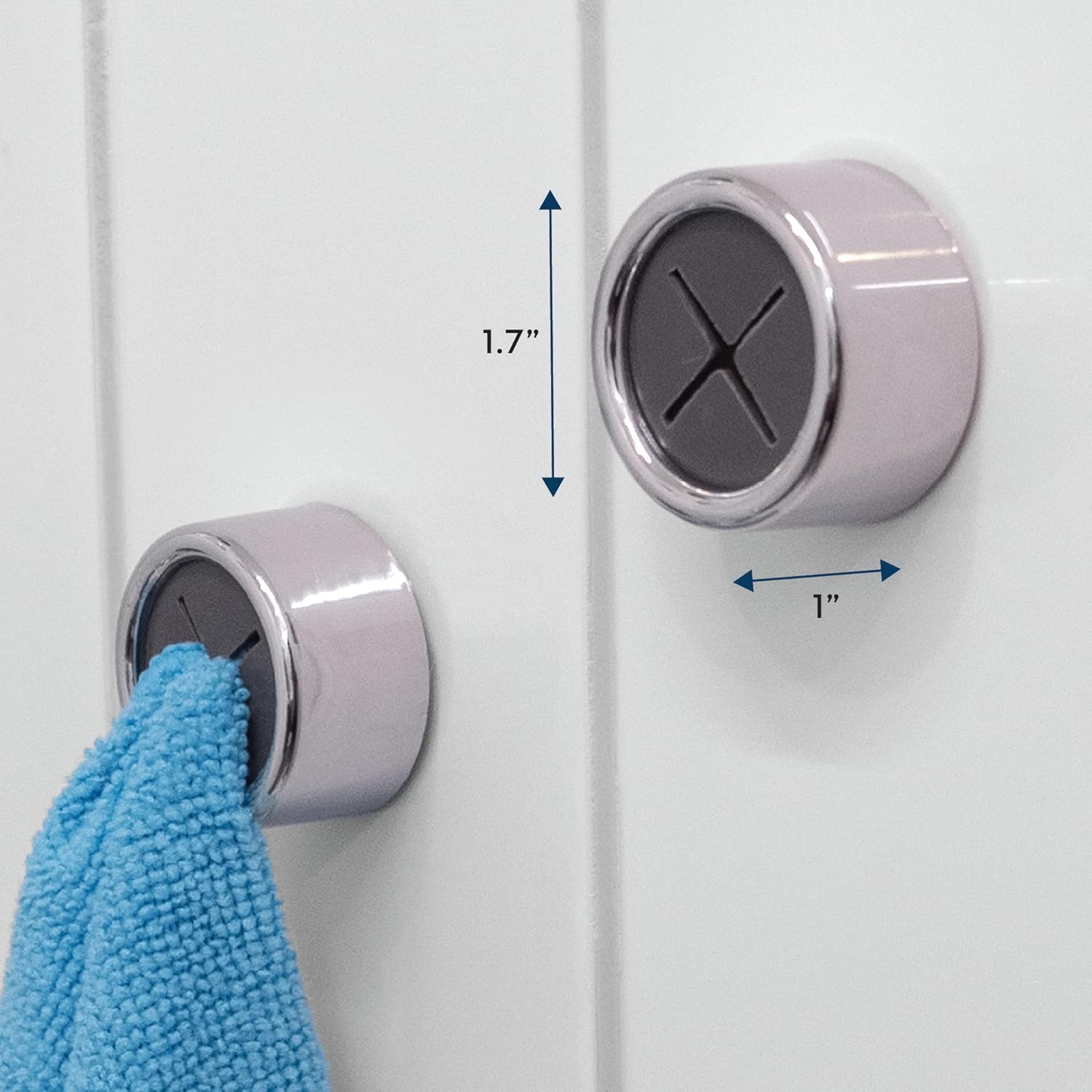 Say goodbye to messy kitchens! 🌟 Check out our stylish Grey Round Adhesive Push Towel Hooks - perfect for hanging hand and dish towels! 🧴✨ Get your 4-pack today! #HomeOrganization #KitchenEssentials