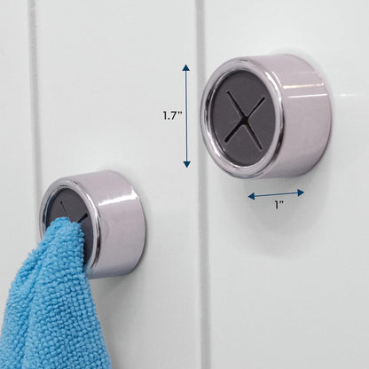 Say goodbye to messy kitchens! 🌟 Check out our stylish Grey Round Adhesive Push Towel Hooks - perfect for hanging hand and dish towels! 🧴✨ Get your 4-pack today! #HomeOrganization #KitchenEssentials