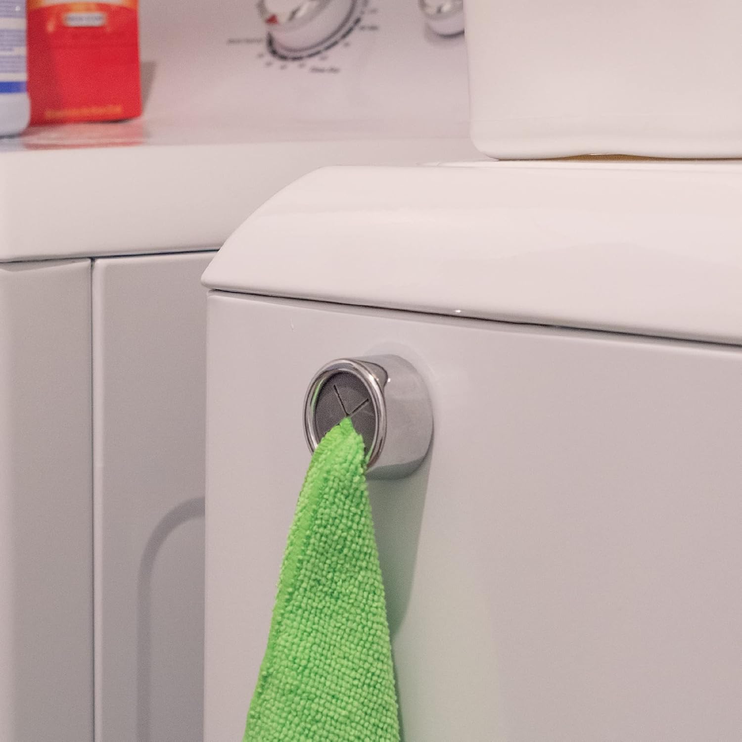 Say goodbye to messy kitchens! 🌟 Check out our stylish Grey Round Adhesive Push Towel Hooks - perfect for hanging hand and dish towels! 🧴✨ Get your 4-pack today! #HomeOrganization #KitchenEssentials