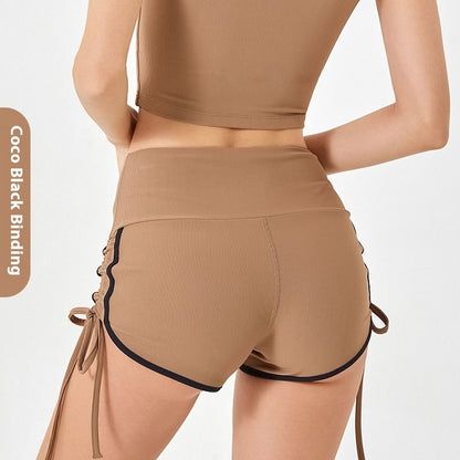 High Elastic Drawstring Sports Shorts