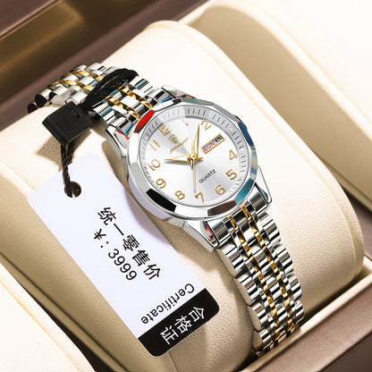 Women's Waterproof Double Calendar Watch