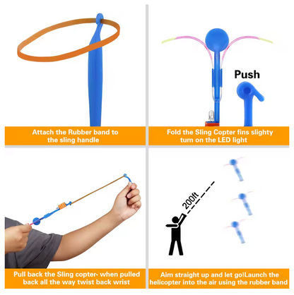 Leo's Rocket Helicopter with LED Lights