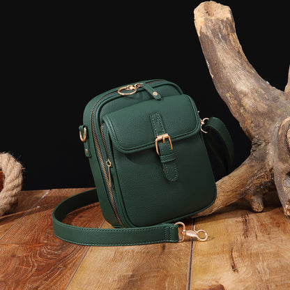 Vintage Large Capacity Messenger Backpack